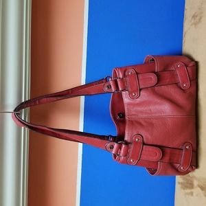 Tignanello Red Leather Purse